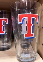 Texas Rangers 16OZ T Logo Pint Glass -