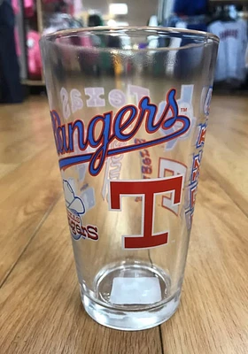Texas Rangers 16OZ Vintage Spirit Pint Glass -