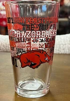 Arkansas Razorbacks 16OZ Spirit Pint Glass -