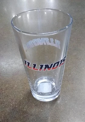 Illinois Fighting Illini 16OZ Wordmark Pint Glass -