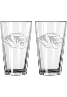 Missouri Tigers 16OZ Etch Pint Glass - White