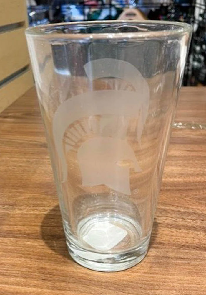 Michigan State Spartans 16OZ Etch Pint Glass -