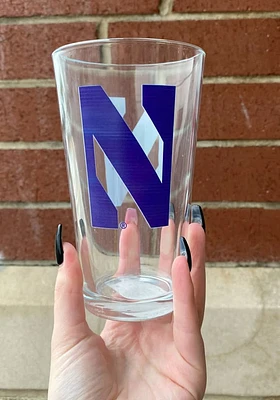 Northwestern Wildcats 16OZ Pint Glass - Purple