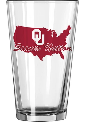 Oklahoma Sooners 16OZ Sooner Pint Glass -