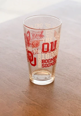 Oklahoma Sooners 16OZ Spirit Pint Glass -