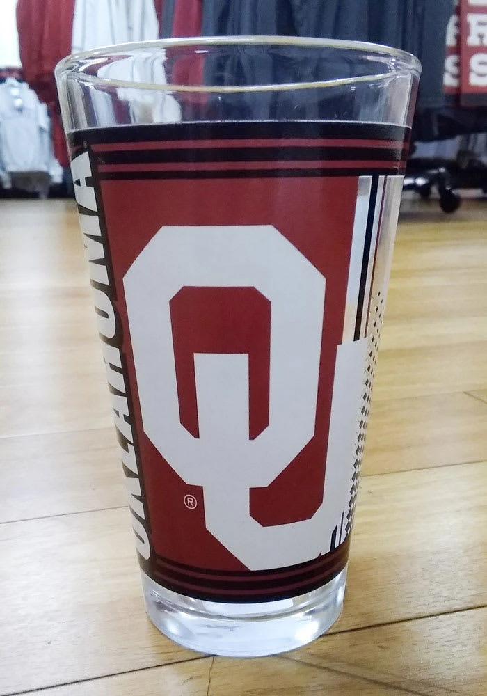 Oklahoma Sooners 16OZ Hero Pint Glass -