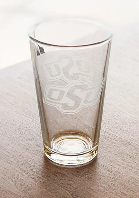 Oklahoma State Cowboys 16OZ Etch Pint Glass -