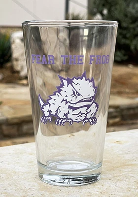 TCU Horned Frogs 16OZ Fear the Frog Pint Glass -