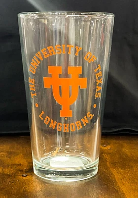 Texas Longhorns 16OZ Circle Logo Pint Glass