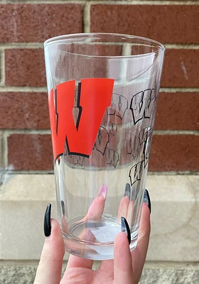 Wisconsin Badgers 16OZ Spirit Pint Glass -