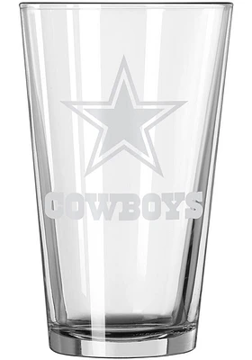 Dallas Cowboys 16OZ Etch Pint Glass - White