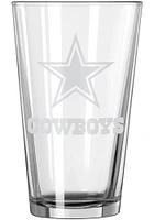 Dallas Cowboys 16OZ Etch Pint Glass - White