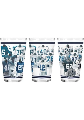 Dallas Cowboys 16OZ Legacy Pint Glass - Navy Blue