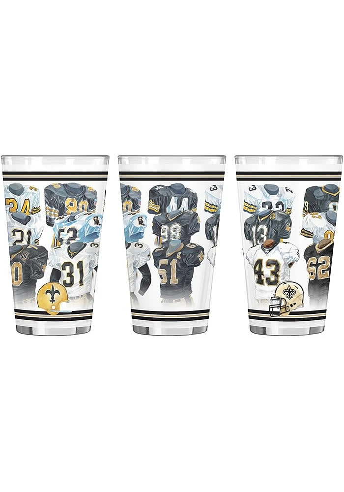 New Orleans Saints 16OZ Legacy Pint Glass - Gold