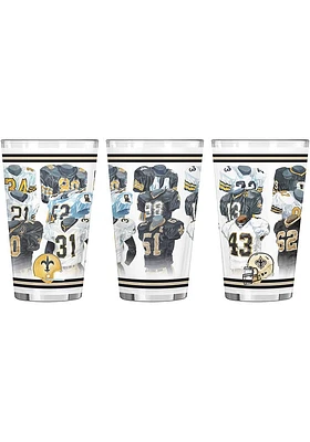 New Orleans Saints 16OZ Legacy Pint Glass - Gold