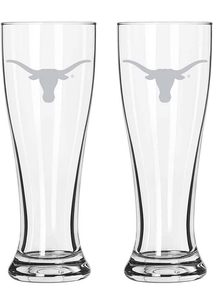 Texas Longhorns 16OZ Pilsner Glass - White