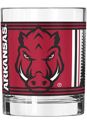 Arkansas Razorbacks 14OZ Hero Rock Glass - Red