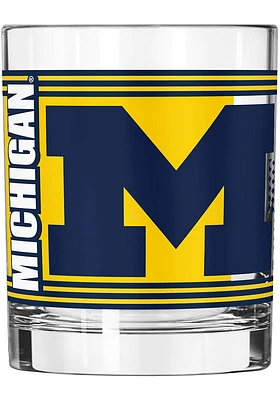 Michigan Wolverines 14OZ Hero Rock Glass -