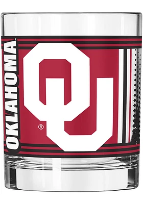 Oklahoma Sooners 14OZ Hero Rock Glass - Red