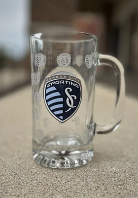 Sporting Kansas City 16OZ Satin Etch Tankard Stein - Navy Blue