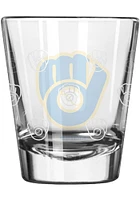 Milwaukee Brewers 2OZ Retro Satin Etch Shot Glass