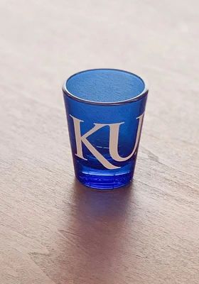 Kansas Jayhawks 2OZ Cobalt Shot Glass