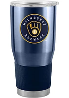 Logo Brands Milwaukee Brewers Gameday 30oz Stainless Steel Tumbler - Navy Blue