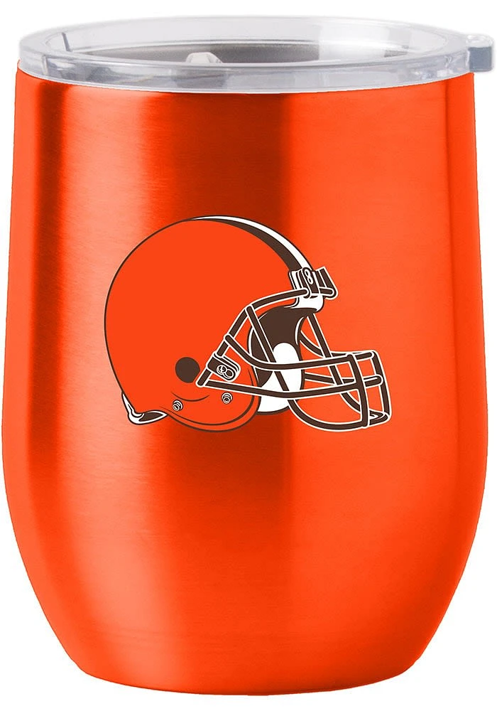 Cleveland Browns 16oz Gameday Curved Stainless Steel Stemless - Brown