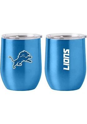 Detroit Lions 16oz Gameday Curved Stainless Steel Stemless - Blue