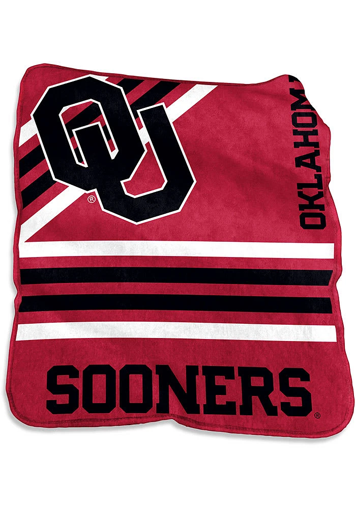 Oklahoma Sooners 50x60 Raschel Raschel Throw Blanket - Crimson