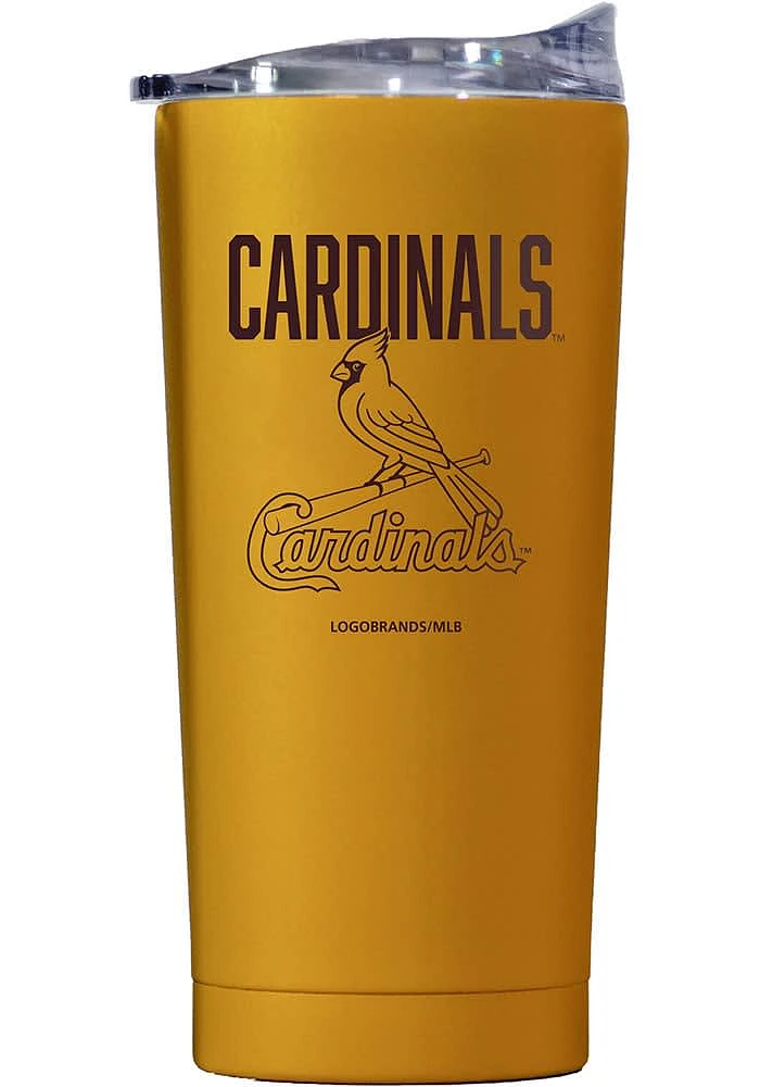 Logo Brands St Louis Cardinals 20OZ Powder Coat Stainless Steel Tumbler - Brown
