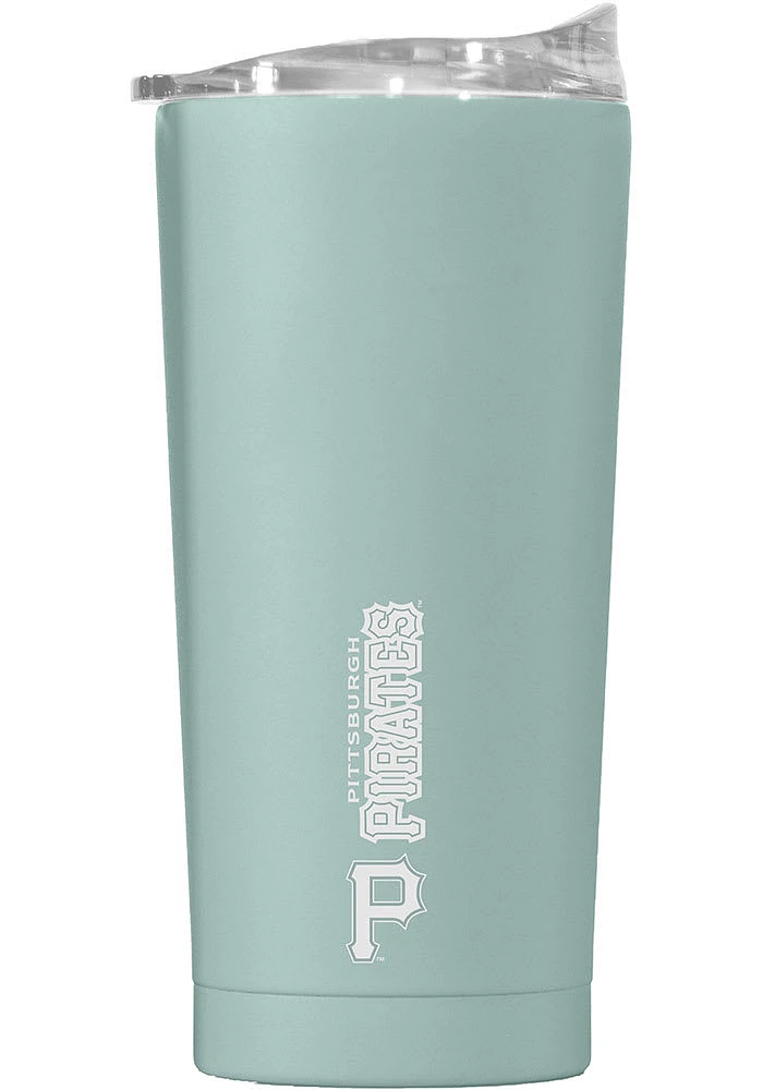 Logo Brands Pittsburgh Pirates 20OZ Powder Coat Stainless Steel Tumbler - Light Blue