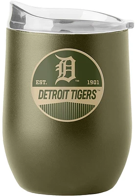 Detroit Tigers 16OZ Powder Coat Stainless Steel Stemless