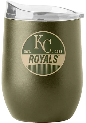 Kansas City Royals 16OZ Powder Coat Stainless Steel Stemless