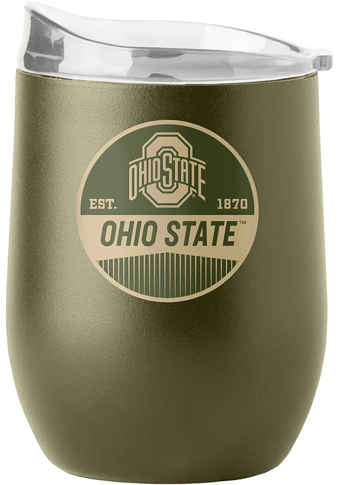 Ohio State Buckeyes 16OZ Powder Coat Stainless Steel Stemless