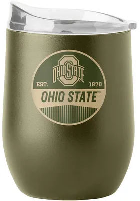 Ohio State Buckeyes 16OZ Powder Coat Stainless Steel Stemless