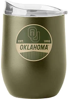 Oklahoma Sooners 16OZ Powder Coat Stainless Steel Stemless