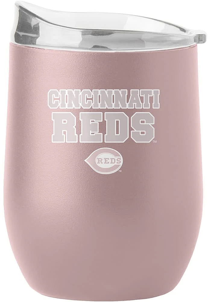 Cincinnati Reds 16OZ Powder Coat Stainless Steel Stemless