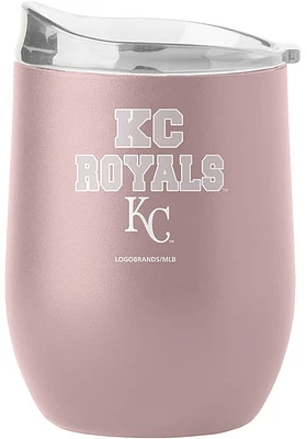 Kansas City Royals 16OZ. Powder Coat Stainless Steel Stemless - Blue