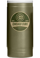 Logo Brands Chicago Cubs 12OZ Slim Can Powder Coat Stainless Steel Coolie