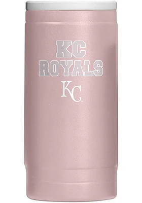 Logo Brands Kansas City Royals 12OZ. Slim Can Powder Coat Stainless Steel Coolie