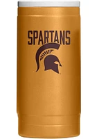 Logo Brands Michigan State Spartans 12OZ Slim Can Powder Coat Stainless Steel Coolie