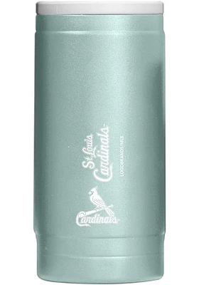 Logo Brands St Louis Cardinals 12 OZ Slim Can Powder Coat Stainless Steel Coolie