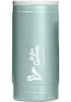 Logo Brands St Louis Cardinals 12 OZ Slim Can Powder Coat Stainless Steel Coolie