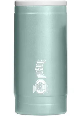 Logo Brands Ohio State Buckeyes 12 OZ Slim Can Powder Coat Stainless Steel Coolie