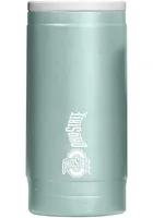 Logo Brands Ohio State Buckeyes 12 OZ Slim Can Powder Coat Stainless Steel Coolie