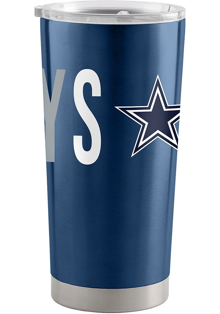 Logo Brands Dallas Cowboys 20oz Overtime Ultra Stainless Steel Tumbler - Navy Blue