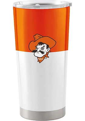Logo Brands Oklahoma State Cowboys 20 oz Colorblock Stainless Steel Tumbler - Orange