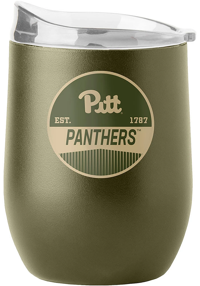 Pitt Panthers 16OZ Powder Coat Stainless Steel Stemless