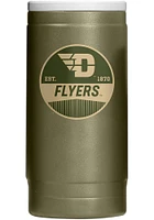 Logo Brands Dayton Flyers 12OZ Slim Can Powder Coat Stainless Steel Coolie